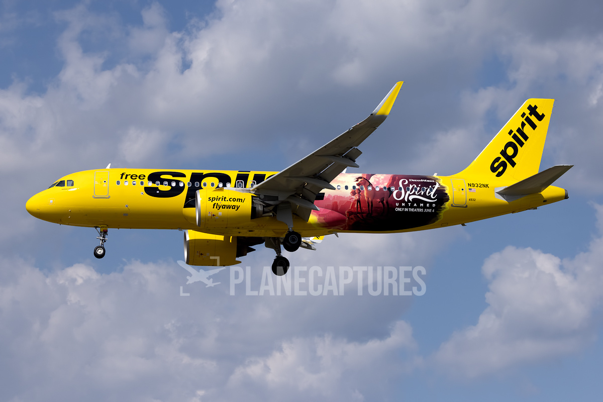 Spirit Airlines Airbus A320-271N N932NK | PlaneCaptures | Aviation